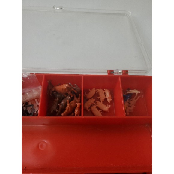 Mini Train Toy Accessories Cows Pigs People Screws Wheels - Picture 6 of 11